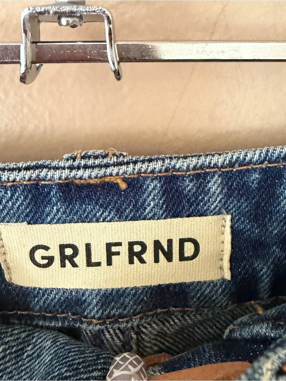 GRLFRND Indira Laced Maxi Skirt Nashville Denim Maxi blue Revolve NWT 27